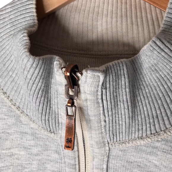 Tommy Bahama Cream Grey Reversible 1/4 Zip Sweater Pullover Long Sleeve Men’s XL - Picture 14 of 16
